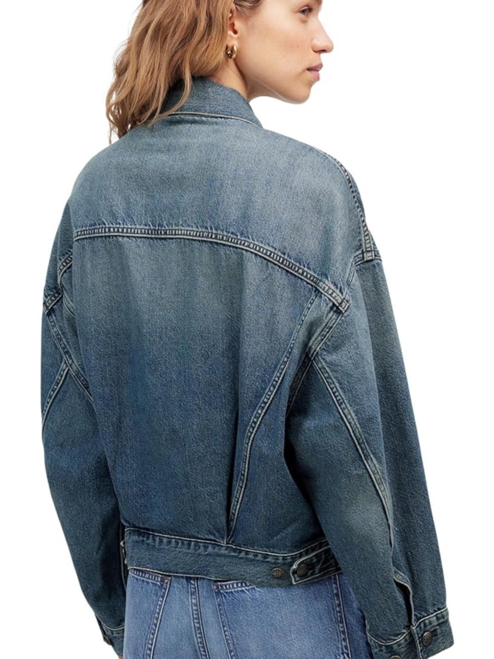 Madewell Women's Relaxed Cropped Denim Jacket in Billings - Picture 2 of 9